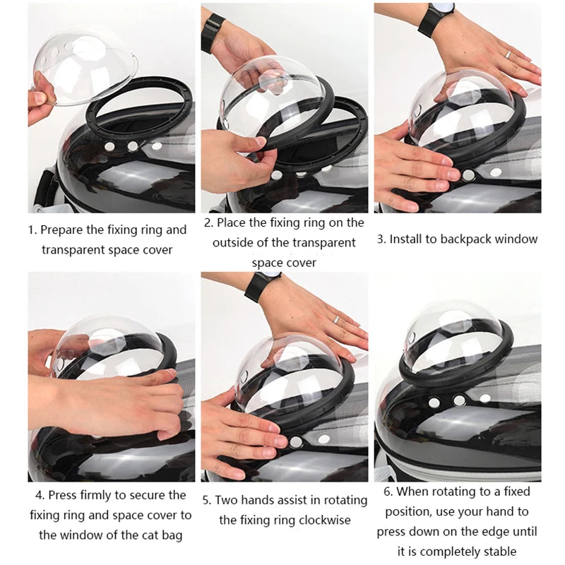 Pet Carrying Bag Space Pet Backpacks Breathable Portable